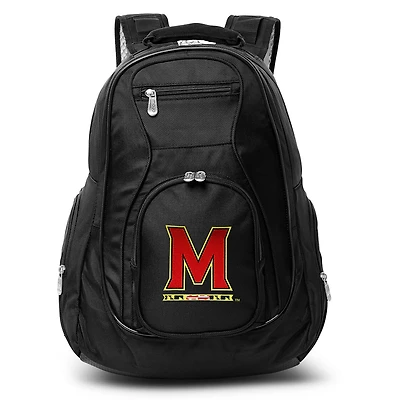 MOJO Black Maryland Terrapins 19'' Laptop Travel Backpack