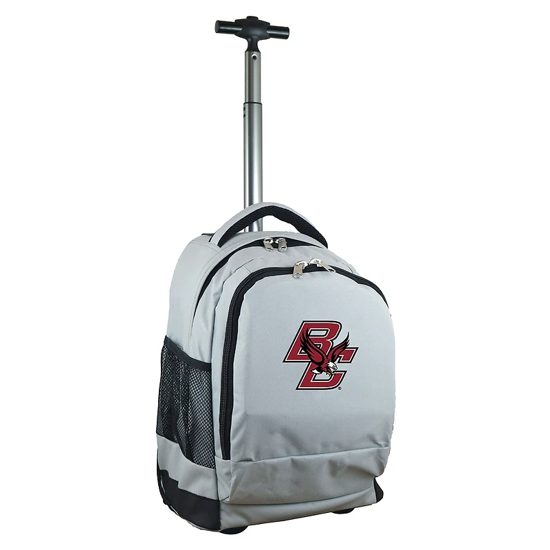 Gray Boston College Eagles 19'' Premium Wheeled Backpack