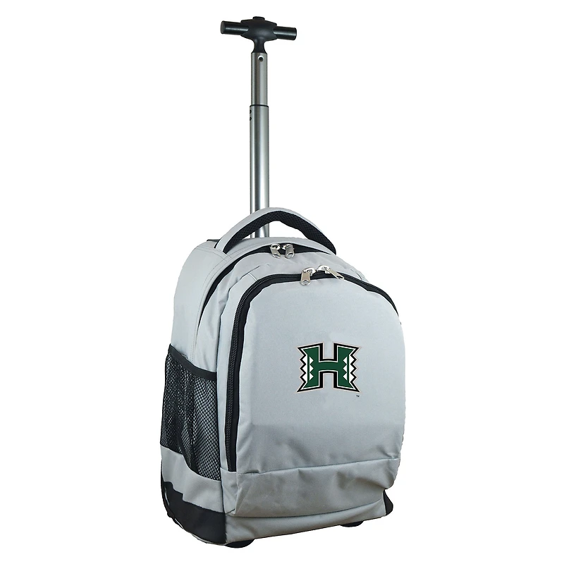 Gray Hawaii Warriors 19'' Premium Wheeled Backpack