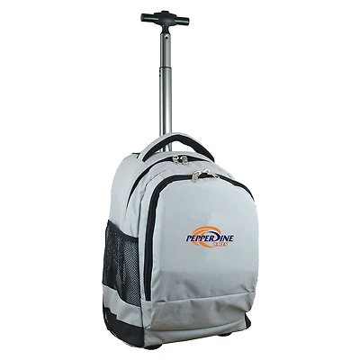 Gray Pepperdine Waves 19'' Premium Wheeled Backpack