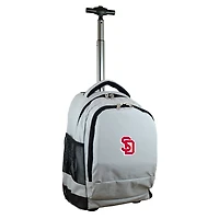 Gray South Dakota Coyotes 19'' Premium Wheeled Backpack