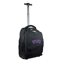 TCU Horned Frogs 19'' Premium Wheeled Backpack