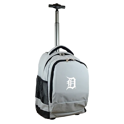 Gray Detroit Tigers 19'' Premium Wheeled Backpack