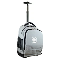 Gray Detroit Tigers 19'' Premium Wheeled Backpack