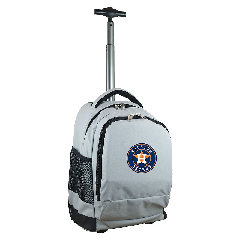 Gray Houston Astros 19'' Premium Wheeled Backpack