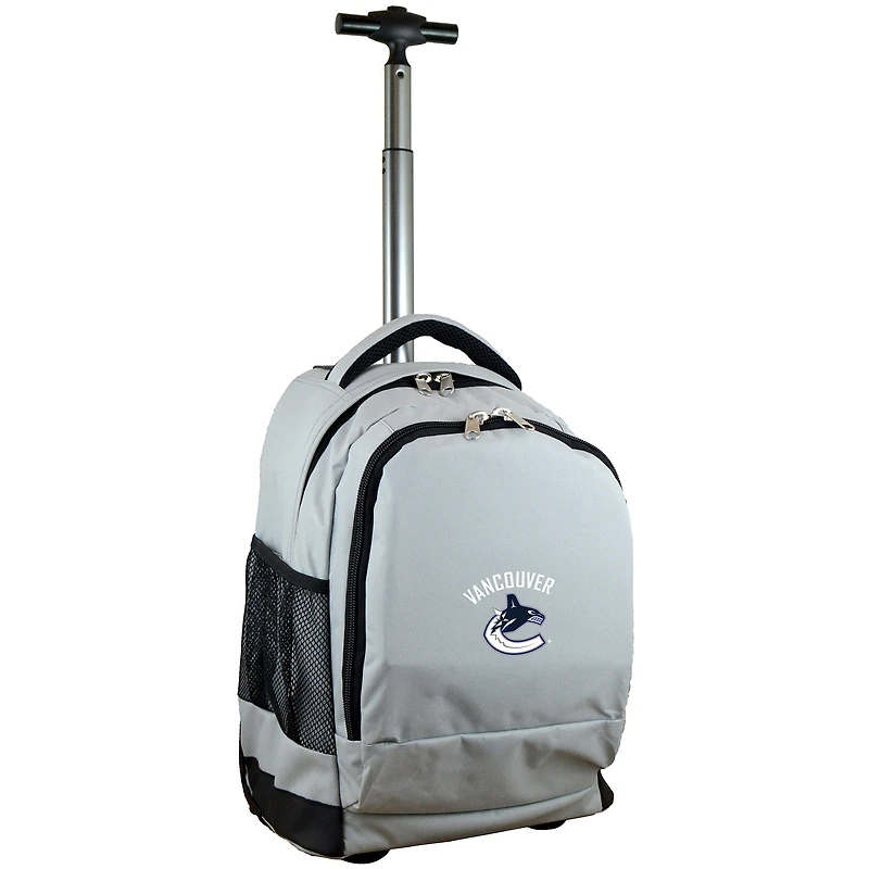 MOJO Gray Vancouver Canucks 19'' Premium Wheeled Backpack