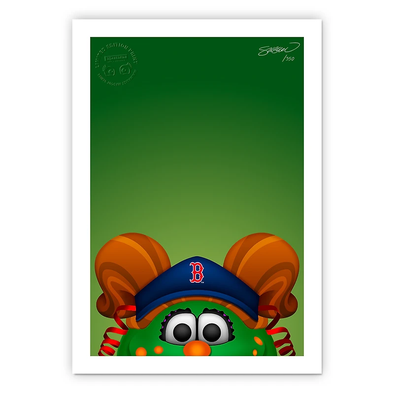 Boston Red Sox 24" x 32" Minimalist Art Giclee