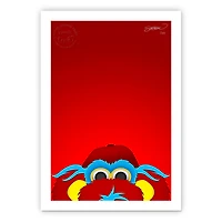 Cincinnati Reds 24" x 32" Gapper Minimalist Art Giclee
