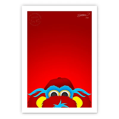 Cincinnati Reds 24" x 32" Gapper Minimalist Art Giclee