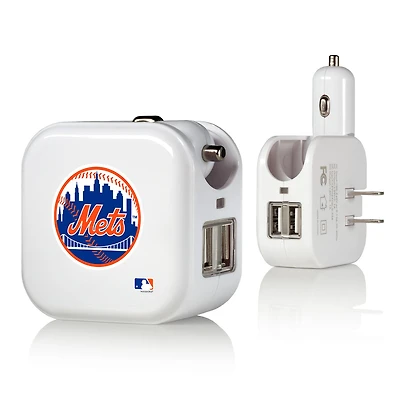 New York Mets 2-In-1 USB Charger