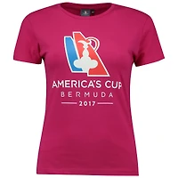 Women's Pink 2017 America's Cup Bermuda T-Shirt