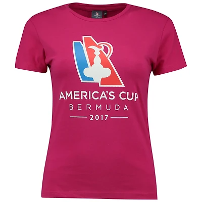Women's Pink 2017 America's Cup Bermuda T-Shirt
