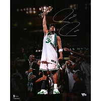 Paul Pierce Boston Celtics Autographed 16" x 20" Holding Trophy Photograph