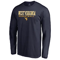 Men's Navy West Virginia Mountaineers Team Unity Basketball Long Sleeve T-Shirt