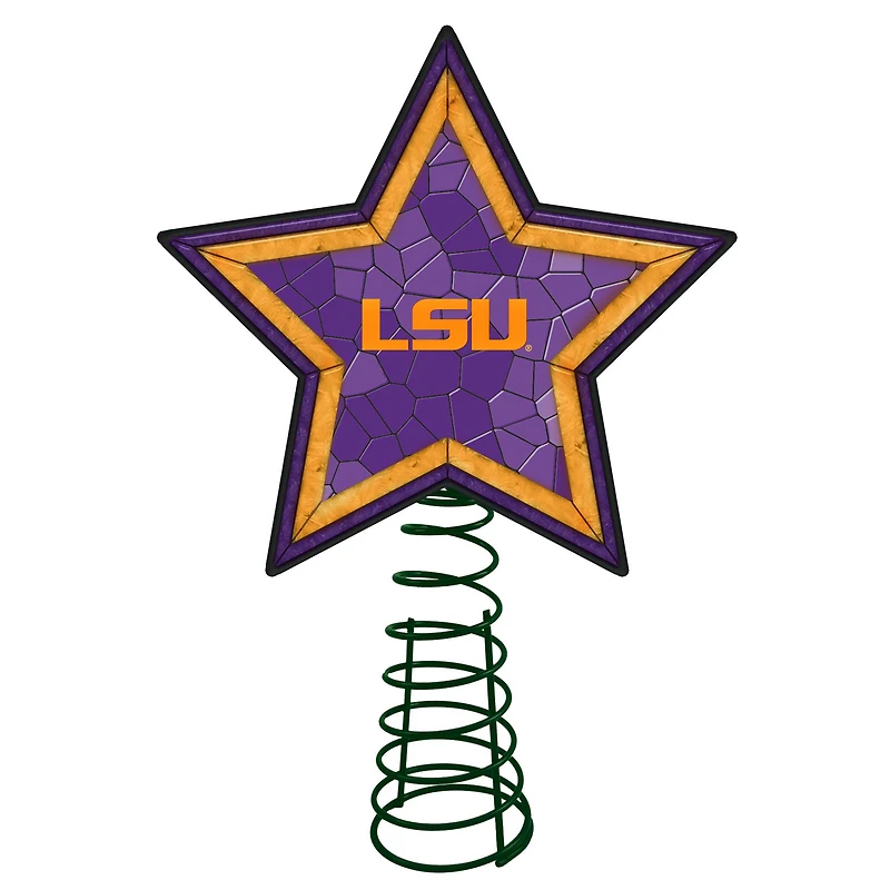 LSU Tigers Mosaic Tree Topper