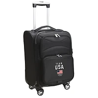 Black Team USA 22" 8-Wheel Spinner Carry-On