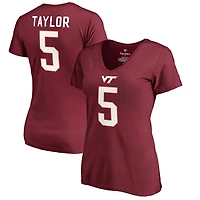 Women's Tyrod Taylor Maroon Virginia Tech Hokies College Legends T-Shirt