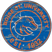 Boise State Broncos 23.5" Distressed Round Sign