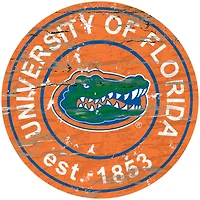 Florida Gators 23.5" Distressed Round Sign