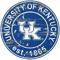 Kentucky Wildcats 23.5" Distressed Round Sign