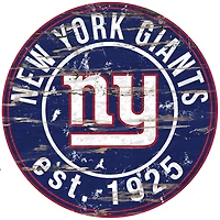 New York Giants 23.5" Distressed Round Sign