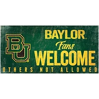 Baylor Bears 6" x 12" Fans Welcome Sign