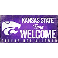 Kansas State Wildcats 6" x 12" Fans Welcome Sign