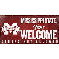 Mississippi State Bulldogs 6" x 12" Fans Welcome Sign