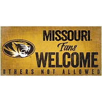 Missouri Tigers 6" x 12" Fans Welcome Sign
