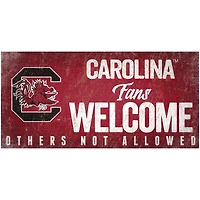 South Carolina Gamecocks 6" x 12" Fans Welcome Sign