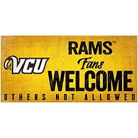 VCU Rams 6" x 12" Fans Welcome Sign