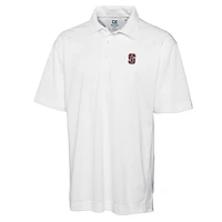 Men's Cutter & Buck White Stanford Cardinal Big & Tall DryTec Genre Polo