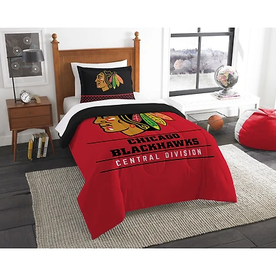 The Northwest Company Chicago Blackhawks NHL Draft Twin Comforter Set