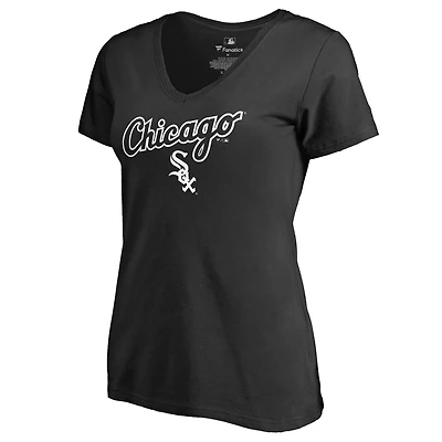 Women's Black Chicago White Sox Team Lockup T-Shirt