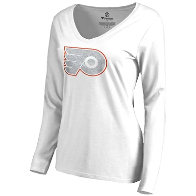 Women's White Philadelphia Flyers White Out Long Sleeve T-Shirt