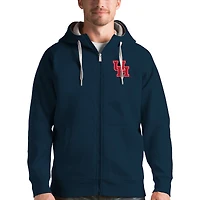 Men's Antigua Navy Houston Cougars Victory Full-Zip Hoodie