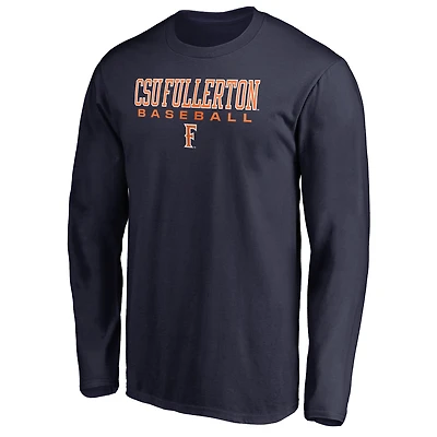 Men's Navy Cal State Fullerton Titans Team Unity Baseball Long Sleeve T-Shirt
