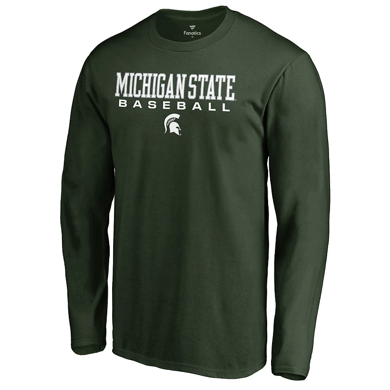 Men's Green Michigan State Spartans Team Unity Baseball Long Sleeve T-Shirt