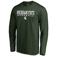 Men's Green Michigan State Spartans Team Unity Baseball Long Sleeve T-Shirt