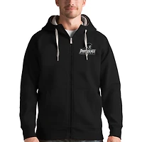 Men's Antigua Black Providence Friars Victory Full-Zip Hoodie