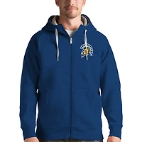 Men's Antigua Royal San Jose State Spartans Victory Full-Zip Hoodie