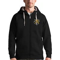 Men's Antigua Black Wichita State Shockers Victory Full-Zip Hoodie