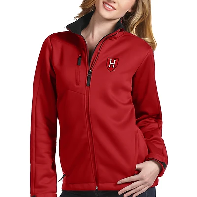 Women's Antigua Crimson Harvard Crimson Traverse Full-Zip Jacket