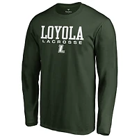 Men's Green Loyola Greyhounds Team Unity Lacrosse Long Sleeve T-Shirt