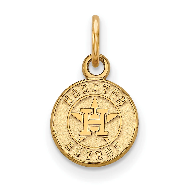 Women's Houston Astros Gold-Plated Sterling Silver Extra-Small Pendant