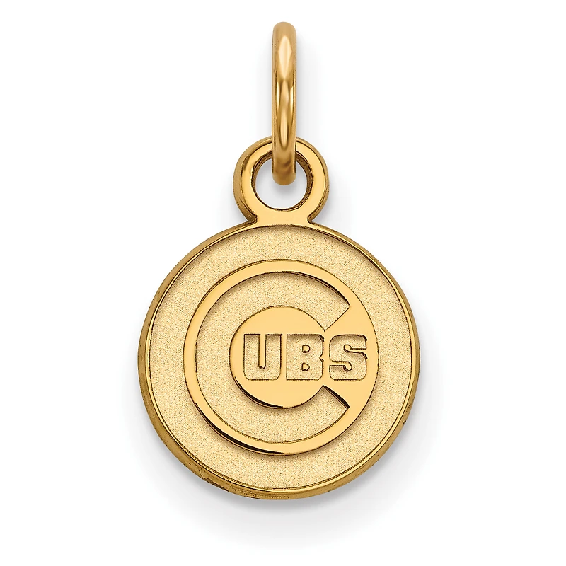 Women's Chicago Cubs Gold-Plated Sterling Silver Extra-Small Pendant