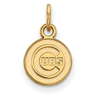 Women's Chicago Cubs Gold-Plated Sterling Silver Extra-Small Pendant