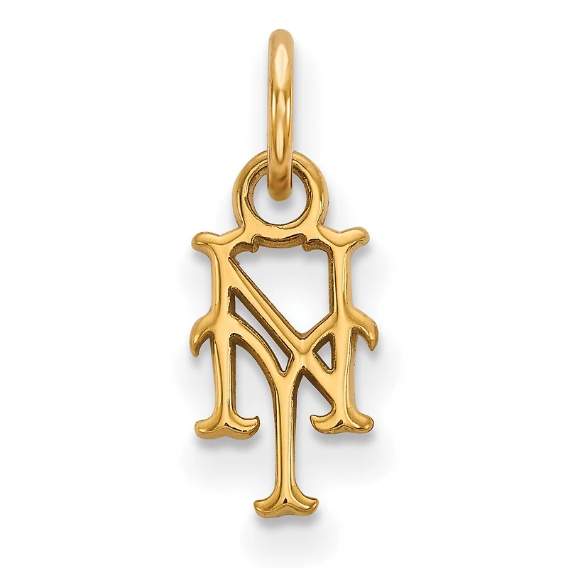 Women's New York Mets Gold-Plated Sterling Silver Extra-Small Pendant