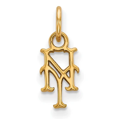Women's New York Mets Gold-Plated Sterling Silver Extra-Small Pendant