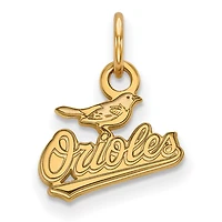 Women's Baltimore Orioles Gold-Plated Sterling Silver Extra-Small Pendant